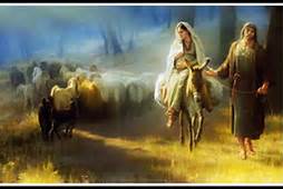 Mary and Joseph Journeying to Bethlehem